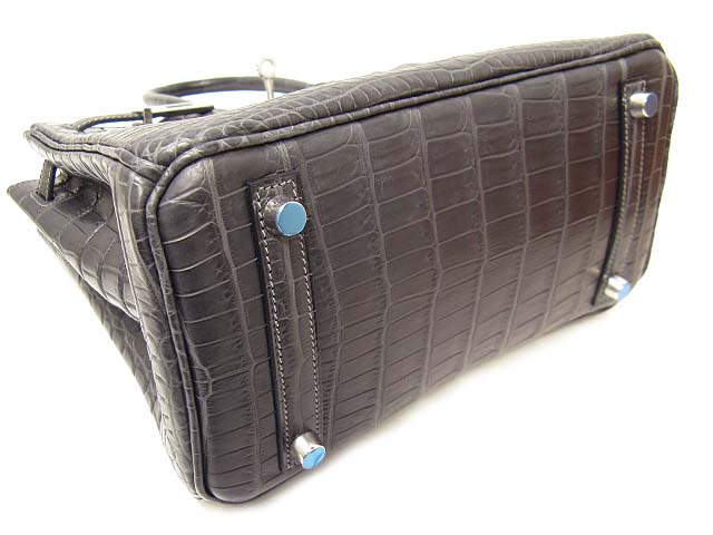 エルメス バーキン25(クロコダイルニロティカスマット/グラファイト)